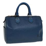 Louis Vuitton Vintage Pre-owned Laeder handvskor Blue, Dam