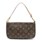 Louis Vuitton Vintage Pre-owned Canvas handvskor Brown, Dam