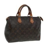 Louis Vuitton Vintage Pre-owned Canvas handvskor Brown, Dam