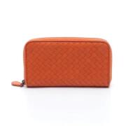 Bottega Veneta Vintage Pre-owned Laeder plnbcker Orange, Dam