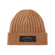 Iceberg Beanie med Iceberg logotyp Brown, Dam