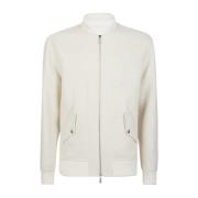 Eleventy Kashmir Lana Bomber Full Zip Beige, Herr