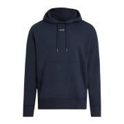 Calvin Klein Blå Hoodie Sweatshirt Modern Innovativ Blue, Herr