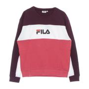 Fila Lätt Crew Neck Sweatshirt Blockerad Barockrosa Multicolor, Dam