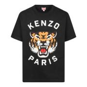 Kenzo Broderad Tiger T-shirt Black, Herr