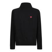 Kenzo Blommig Turtle Neck Tröja Black, Herr