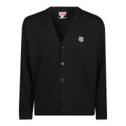 Kenzo Lucky Tiger Snygg Cardigan Black, Herr