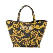 Versace Jeans Couture Barocktryck Toteväska med Avtagbar Rem Multicolo...