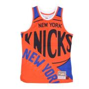 Mitchell & Ness NBA Big Face Tank Top Blå Multicolor, Herr