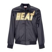 Mitchell & Ness Miami Heat Satinjacka NBA Kollektion Black, Herr