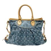 Louis Vuitton Vintage Pre-owned Tyg louis-vuitton-vskor Blue, Dam