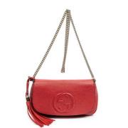 Gucci Vintage Pre-owned Laeder axelremsvskor Red, Dam