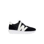 Wonders Svarta och beige dam sneakers Black, Dam