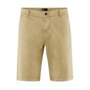 BomBoogie Bomullsgabardine Chino Bermuda Shorts Green, Herr