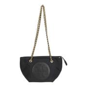 Tory Burch Snygg Crossbody Kedjeväska Black, Dam