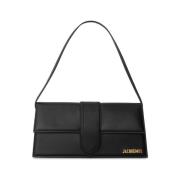 Jacquemus Svart Läder Axelväska Black, Dam