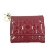 Dior Vintage Pre-owned Laeder plnbcker Red, Dam