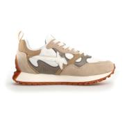 W6Yz Beige Sneakers för Kvinnor Urban Stil Multicolor, Dam