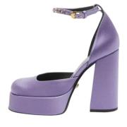 Versace Pre-owned Pre-owned Satin klackskor Purple, Dam