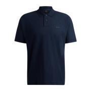 Hugo Boss Regular-Fit Denim Polotröja Blue, Herr