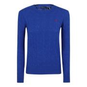 Polo Ralph Lauren Elegant Långärmad Stickad Tröja Blue, Dam