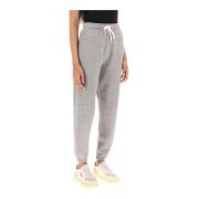 Polo Ralph Lauren Melange Fleece Sweatpants med dragsko Gray, Dam