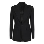 Ralph Lauren Svart Blazer för Kvinnor Aw24 Black, Dam