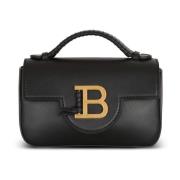 Balmain B-Buzz mini läderväska Black, Dam