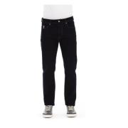 Baldinini Blå Bomulls Jeansbyxa, Stiliga Regular Man Jeans Blue, Herr