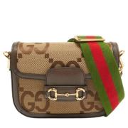 Gucci Vintage Pre-owned Canvas gucci-vskor Brown, Dam