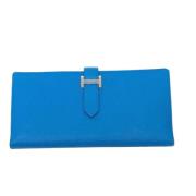 Hermès Vintage Pre-owned Laeder plnbcker Blue, Dam