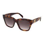 Celine Stiliga Solglasögon Cl40253I Brown, Unisex