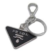 Prada Vintage Pre-owned Tyg nyckelhllare Black, Dam