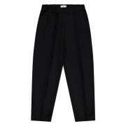 Laneus Ull Dubbel Pence Wide Leg Byxor Black, Herr