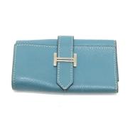 Hermès Vintage Pre-owned Laeder nyckelhllare Blue, Dam