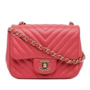 Chanel Vintage Pre-owned Laeder axelremsvskor Red, Dam