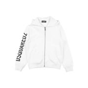 Dsquared2 Casual Hoodie Tröja för Män White, Herr