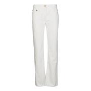 Palm Angels Snygga Tubular Denim Boot-Cut Jeans White, Dam