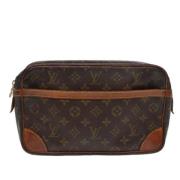 Louis Vuitton Vintage Pre-owned Canvas kuvertvskor Brown, Dam