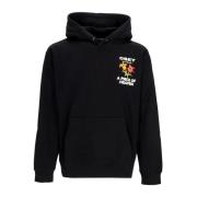 Obey Himmel Hoodie Premium Fleece Svart Black, Herr