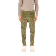 Mason's Sammet chino byxor i Osaka-stil Green, Herr