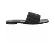 Casadei Svarta flip-flops Black, Dam