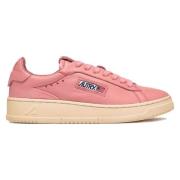 Autry Vintage Lädersneakers för Kvinnor Pink, Dam