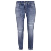 Dondup George Denim Jeans med Distressed Detaljer Blue, Herr