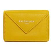 Balenciaga Vintage Pre-owned Laeder plnbcker Yellow, Dam