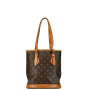 Louis Vuitton Vintage Pre-owned Tyg louis-vuitton-vskor Brown, Dam