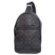 Coach Pre-owned Pre-owned Plast crossbodyvskor Black, Dam