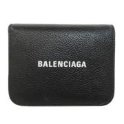 Balenciaga Vintage Pre-owned Laeder plnbcker Black, Dam