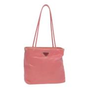 Prada Vintage Pre-owned Nylon totevskor Pink, Dam