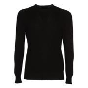 Gran Sasso Stiliga Sweaters Paricollo Black, Herr